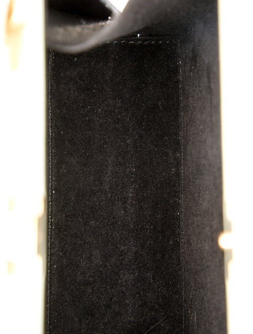 Brandon Maxwell Embossed Leather Top Handle Bag