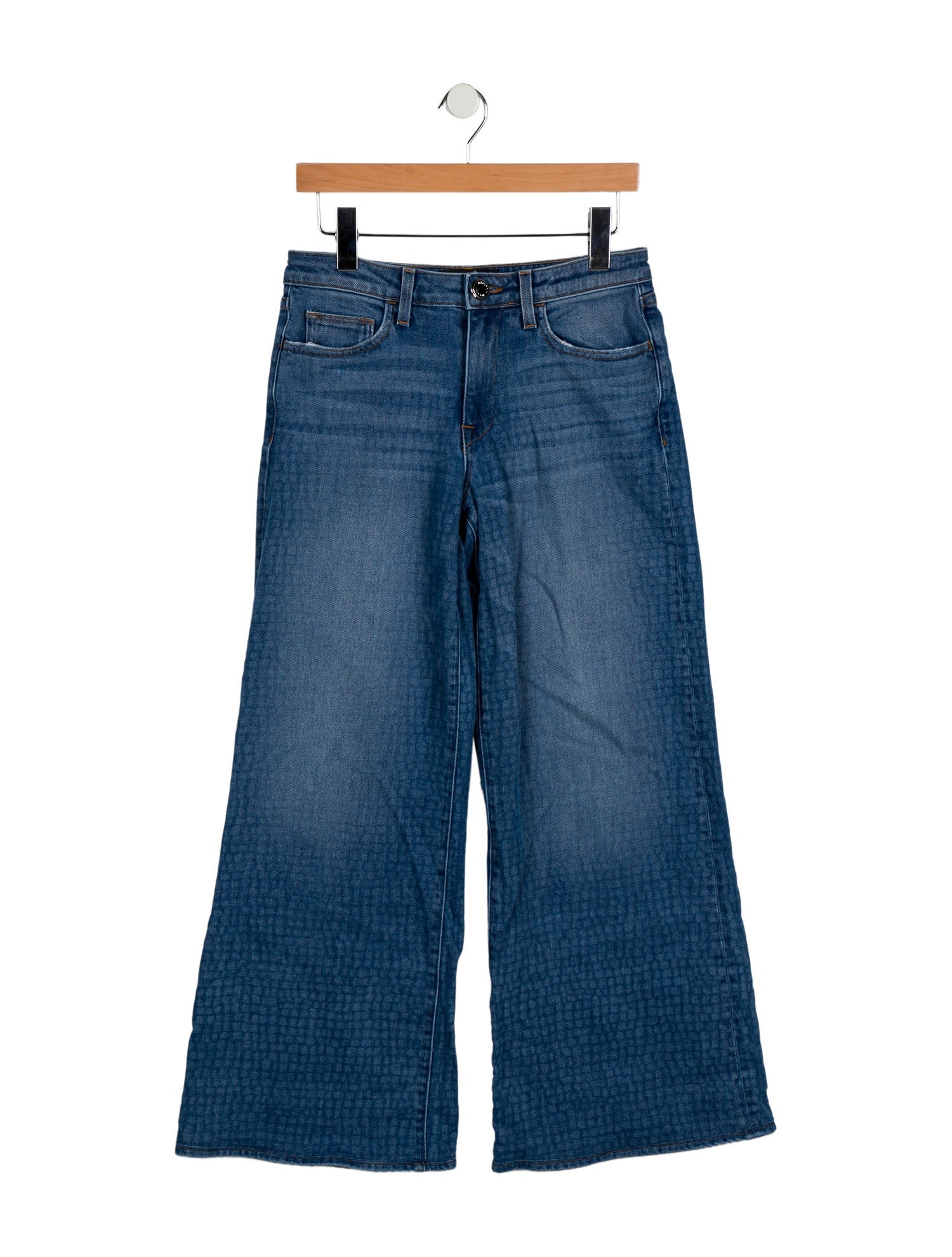 Brandon Maxwell Mid-Rise Wide Leg Jeans