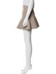 Brandon Maxwell Alpaca Mini Skirt