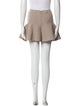 Brandon Maxwell Alpaca Mini Skirt
