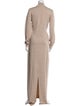 Brandon Maxwell Virgin Wool Long Dress