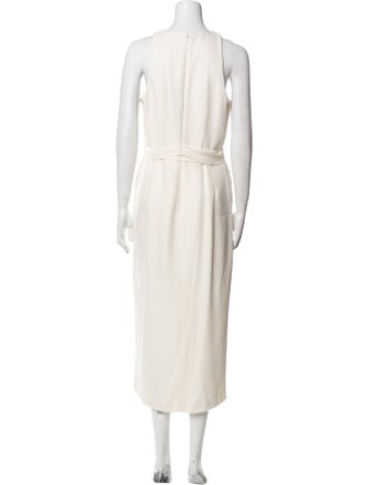 Brandon Maxwell Silk Long Dress