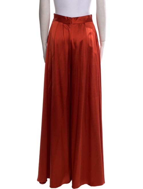 Brandon Maxwell Silk Wide Leg Pants