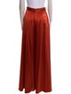 Brandon Maxwell Silk Wide Leg Pants