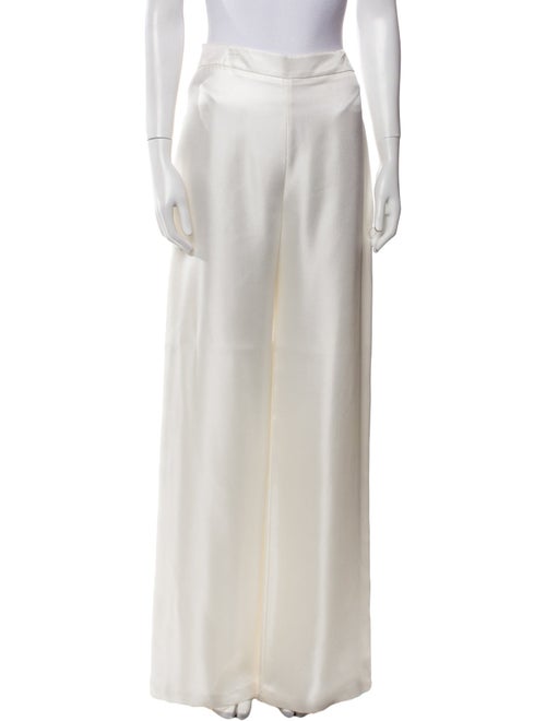 Brandon Maxwell Silk Wide Leg Pants