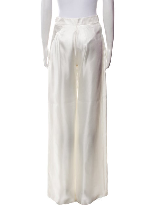 Brandon Maxwell Silk Wide Leg Pants