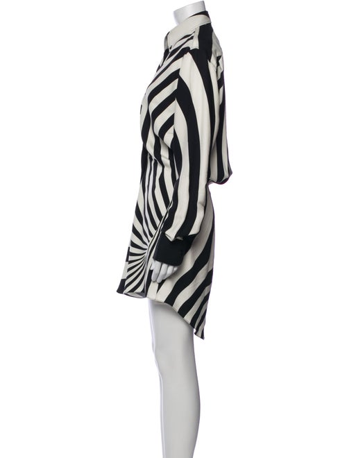 Brandon Maxwell Animal Print Mini Dress