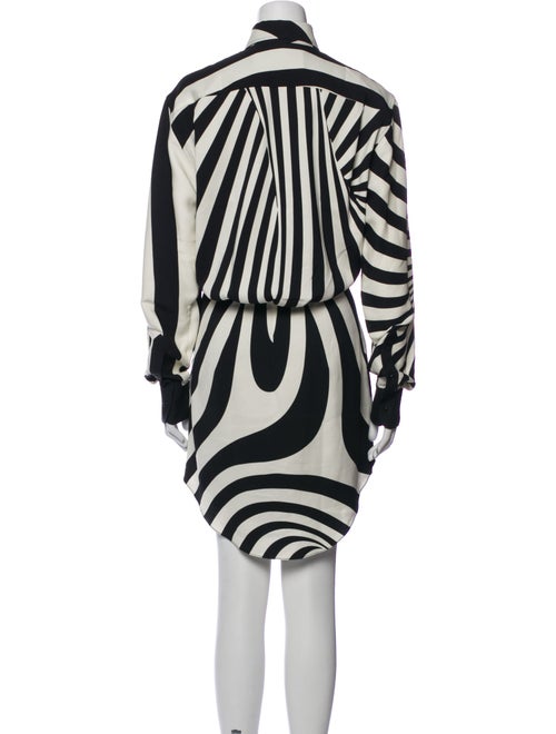 Brandon Maxwell Animal Print Mini Dress