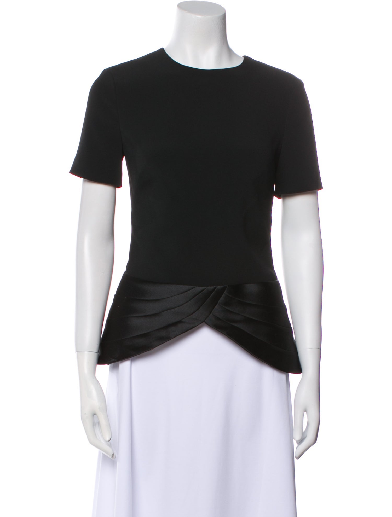 Brandon Maxwell Crew Neck Short Sleeve T-Shirt