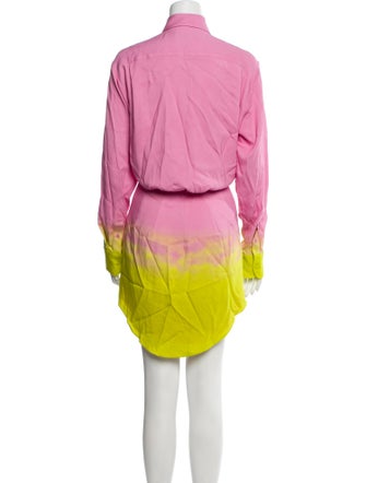 Brandon Maxwell Printed Mini Dress