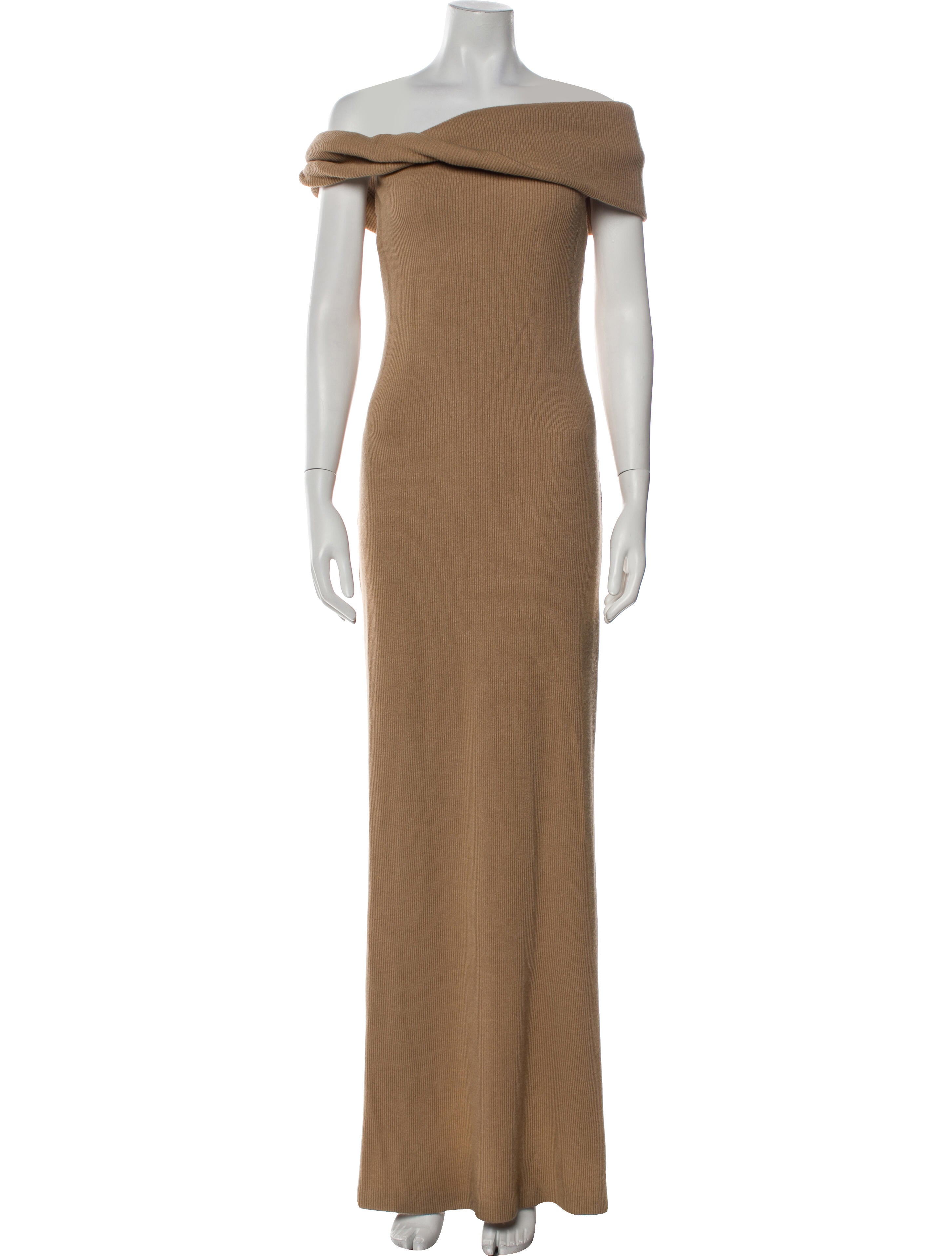 Brandon Maxwell Off-The-Shoulder Long Dress