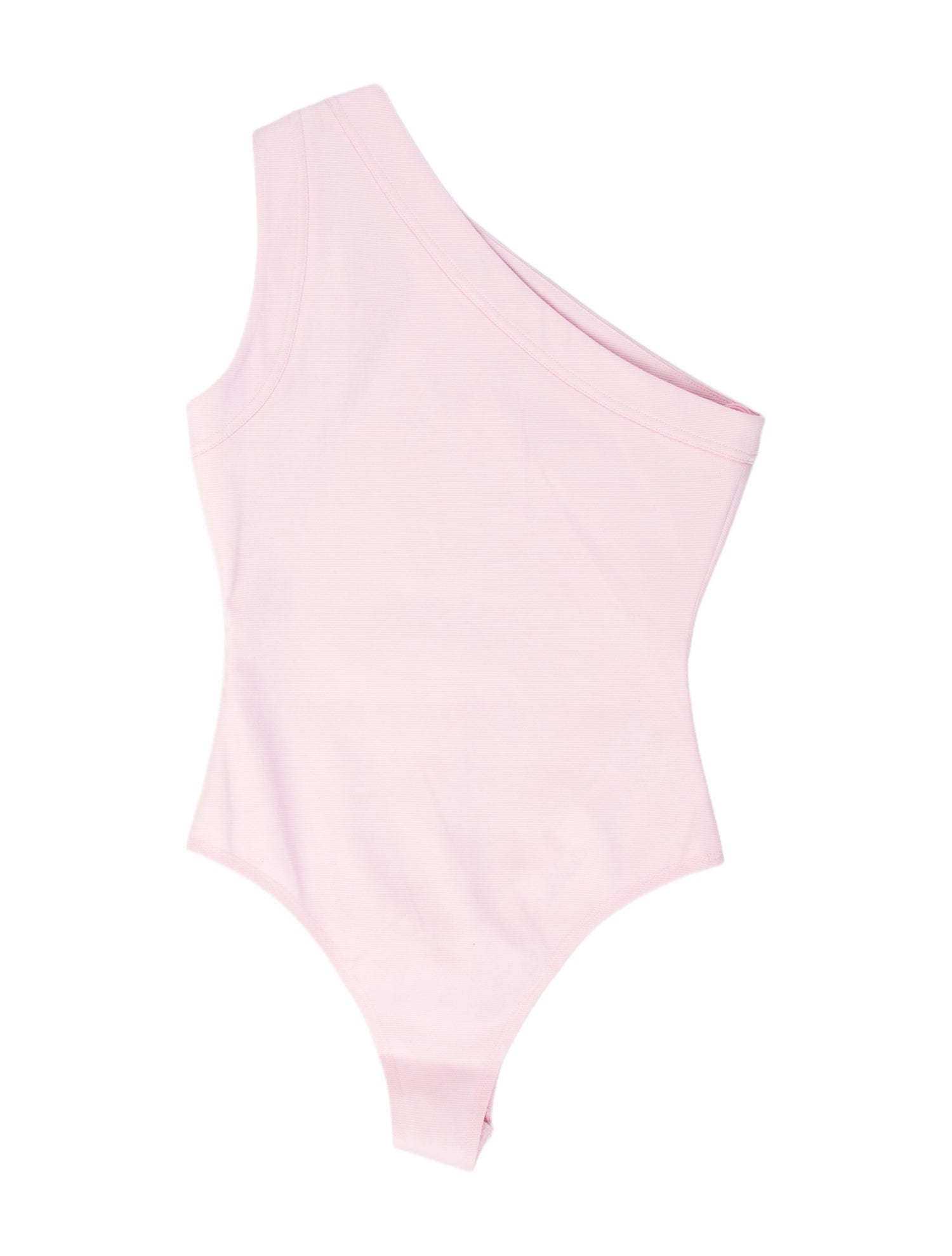 Brandon Maxwell One-Shoulder Sleeveless Bodysuit