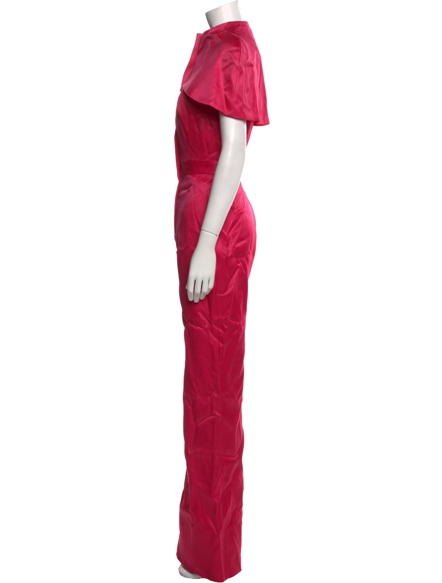 Brandon Maxwell Wool Crew Neck Jumpsuit