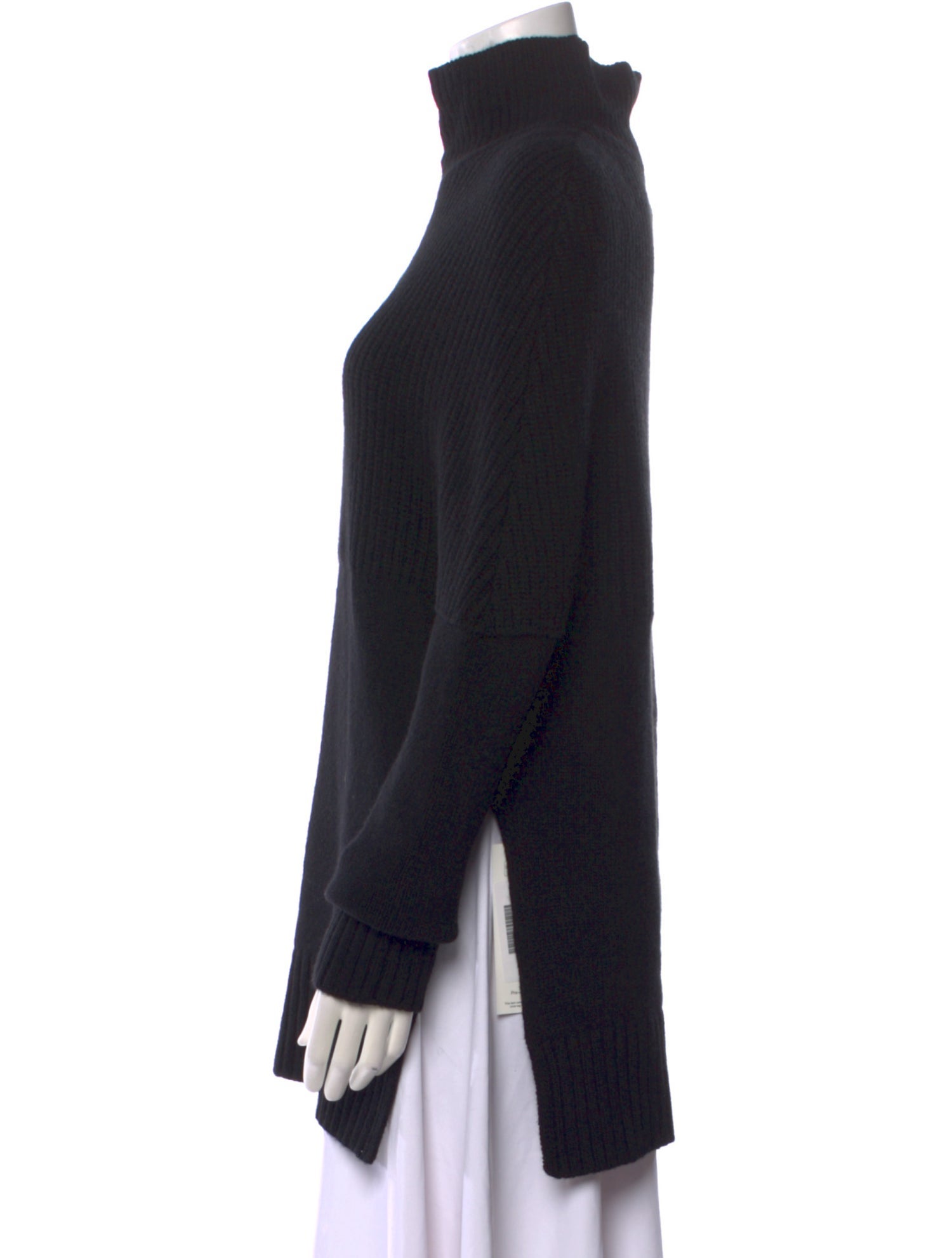 Brandon Maxwell Virgin Wool Mock Neck Sweater