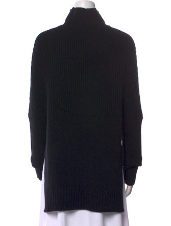 Brandon Maxwell Virgin Wool Mock Neck Sweater