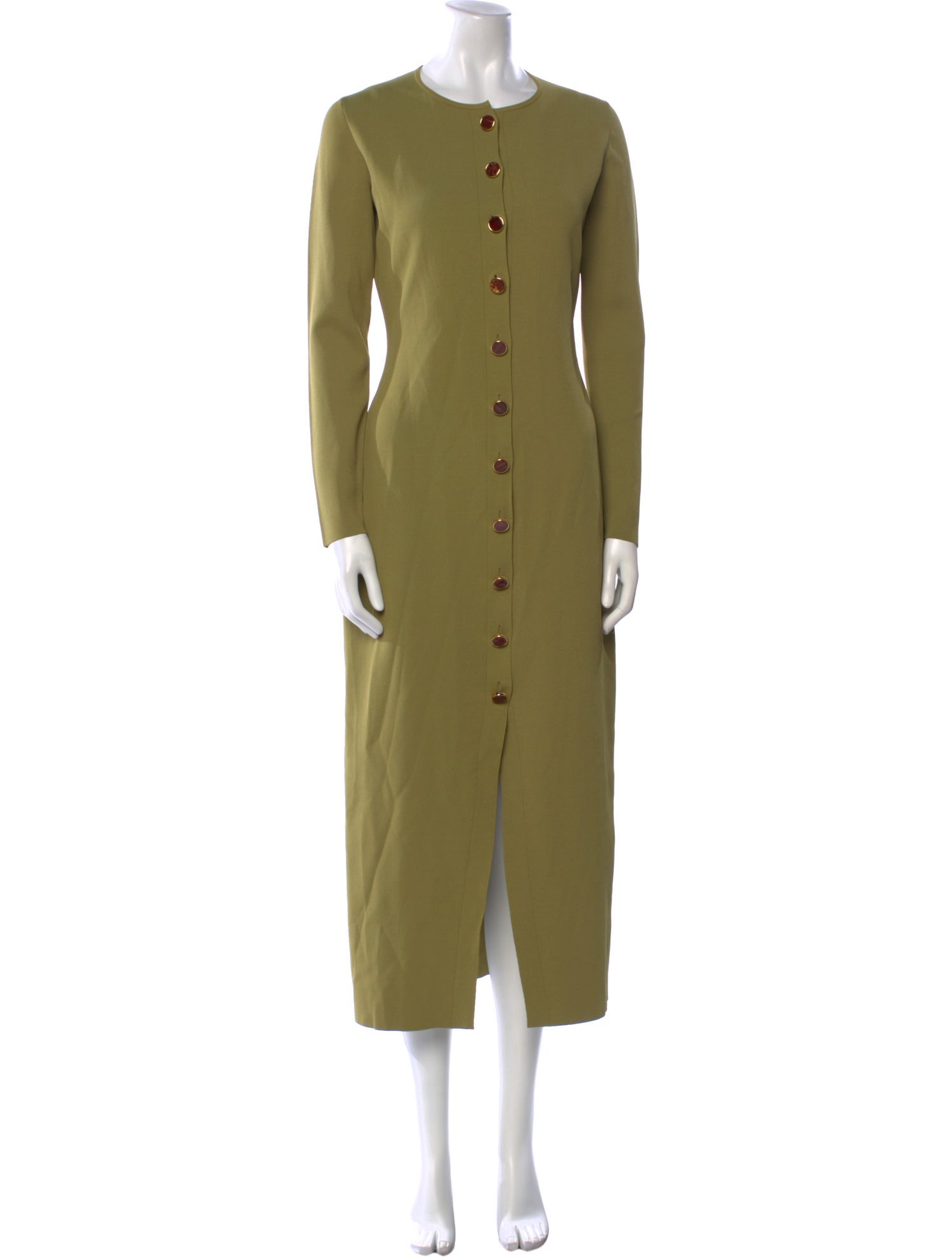 Brandon Maxwell Crew Neck Long Dress w/ Tags