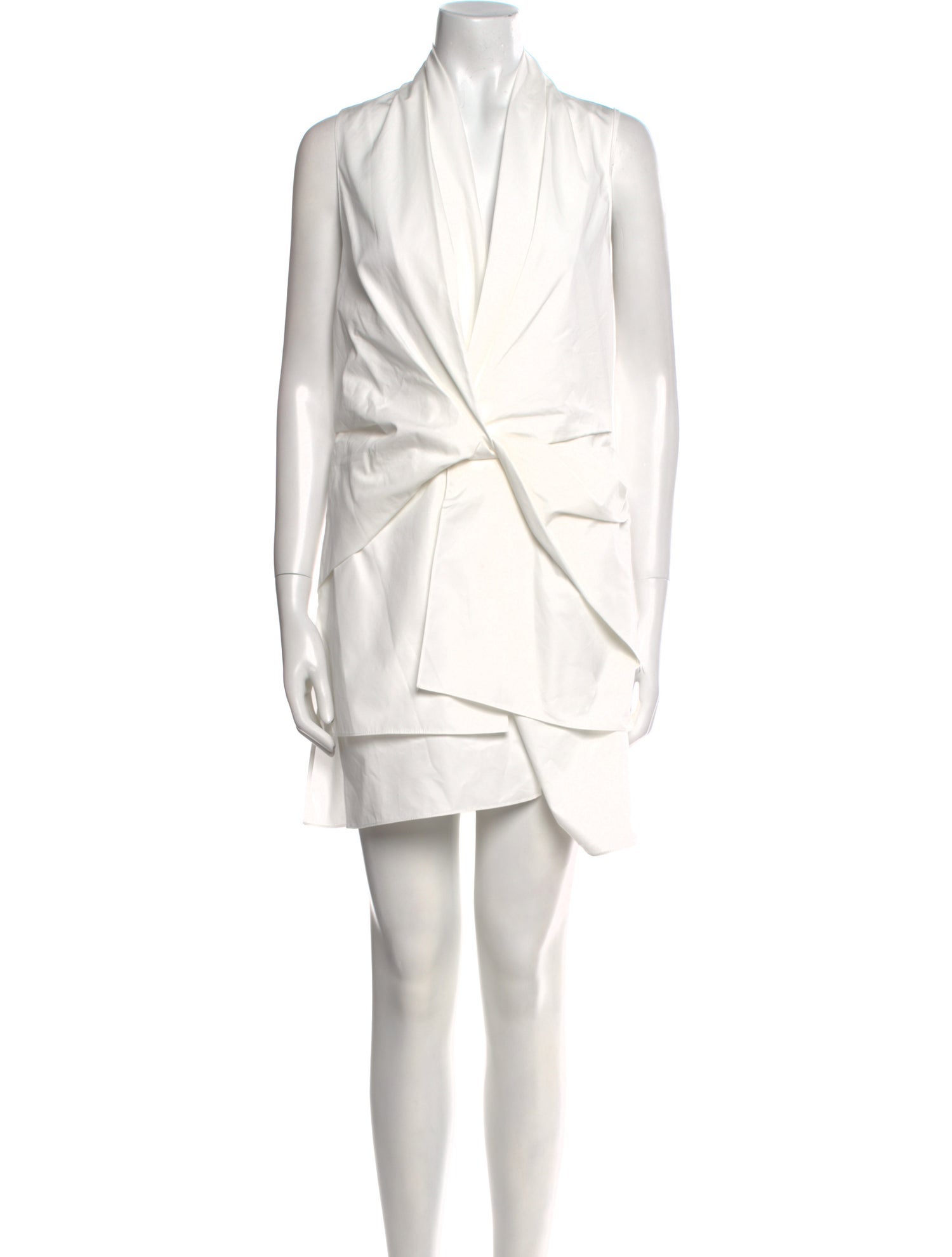 Brandon Maxwell Mock Neck Mini Dress w/ Tags