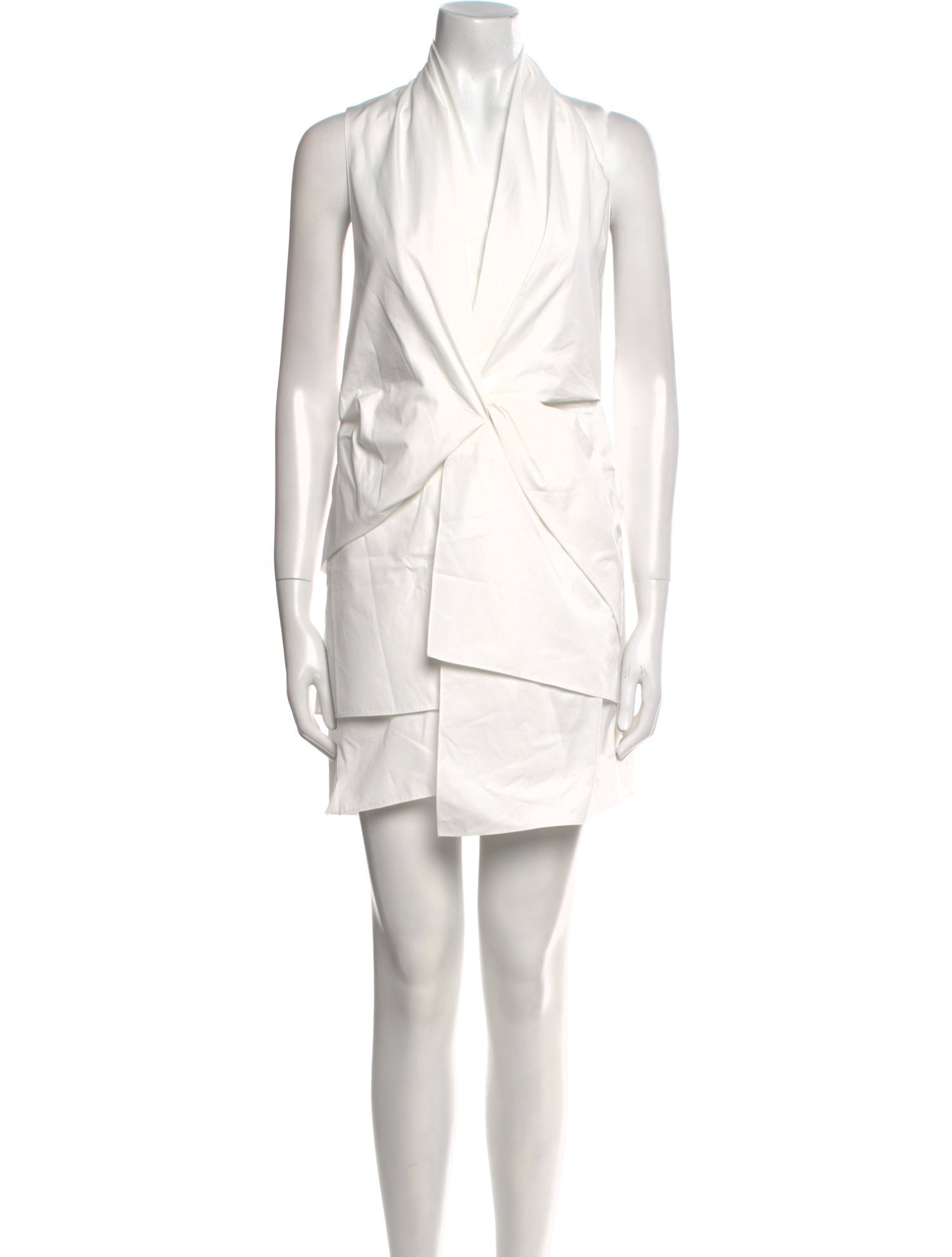 Brandon Maxwell Mock Neck Mini Dress w/ Tags