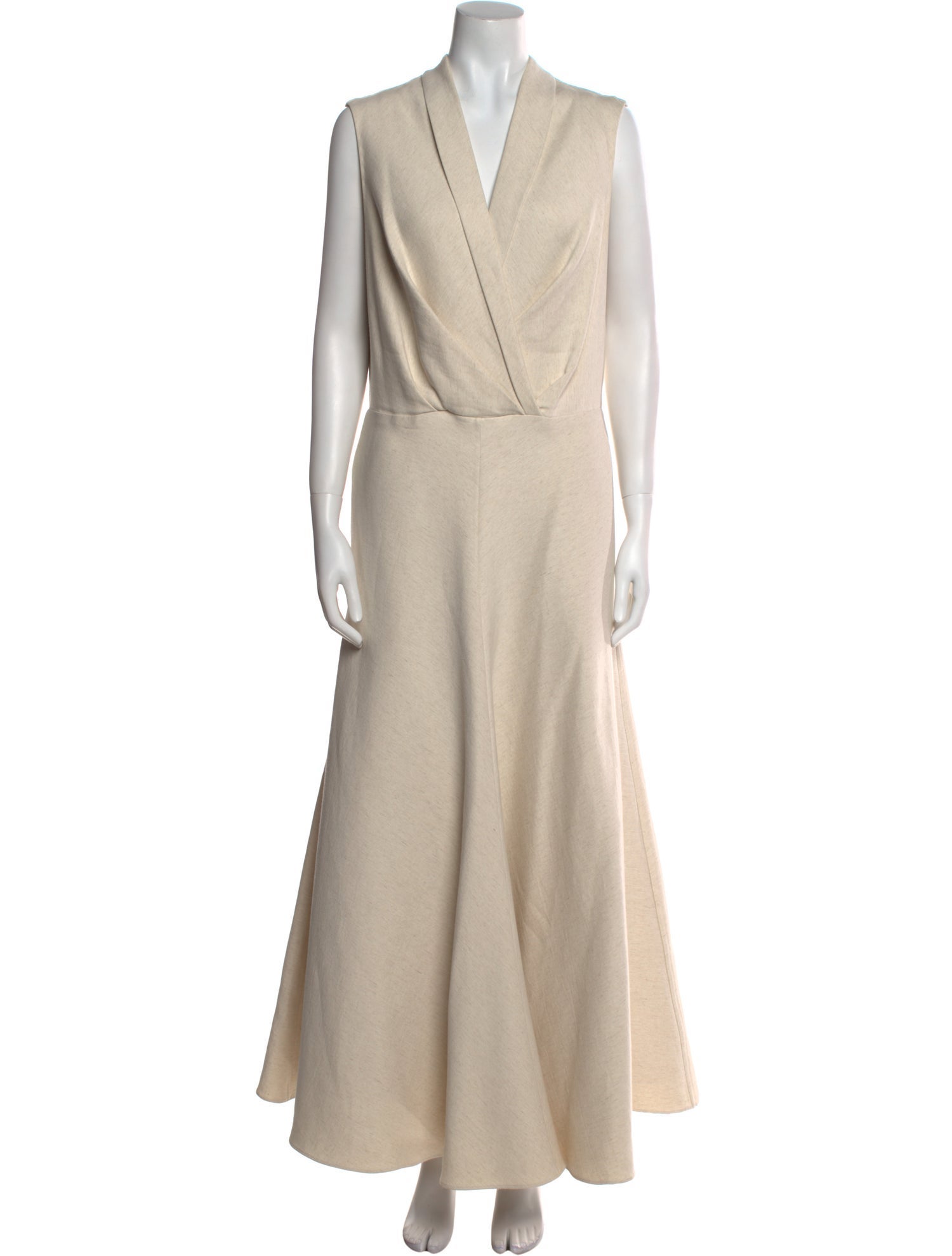 Brandon Maxwell Cowl Neck Long Dress