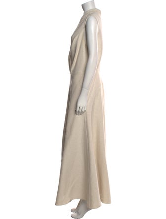 Brandon Maxwell Cowl Neck Long Dress