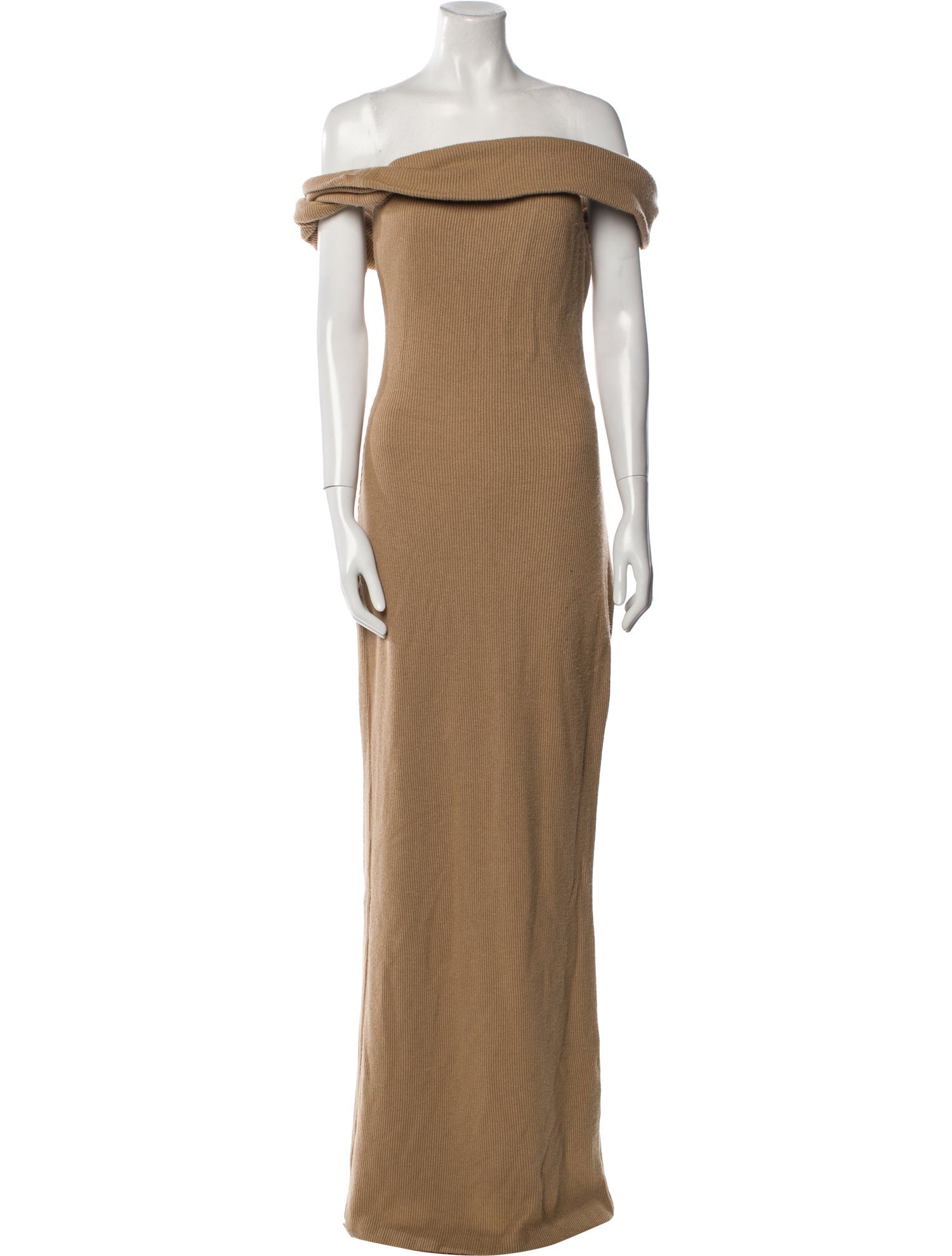 Brandon Maxwell Off-The-Shoulder Long Dress