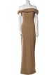 Brandon Maxwell Off-The-Shoulder Long Dress