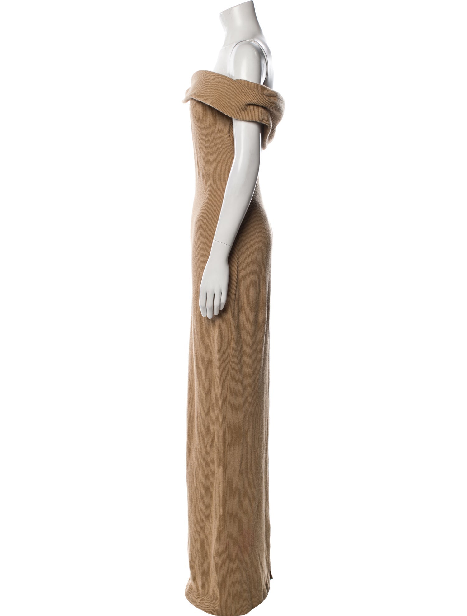 Brandon Maxwell Off-The-Shoulder Long Dress