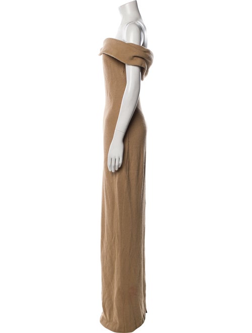 Brandon Maxwell Off-The-Shoulder Long Dress