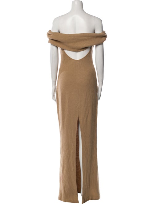 Brandon Maxwell Off-The-Shoulder Long Dress