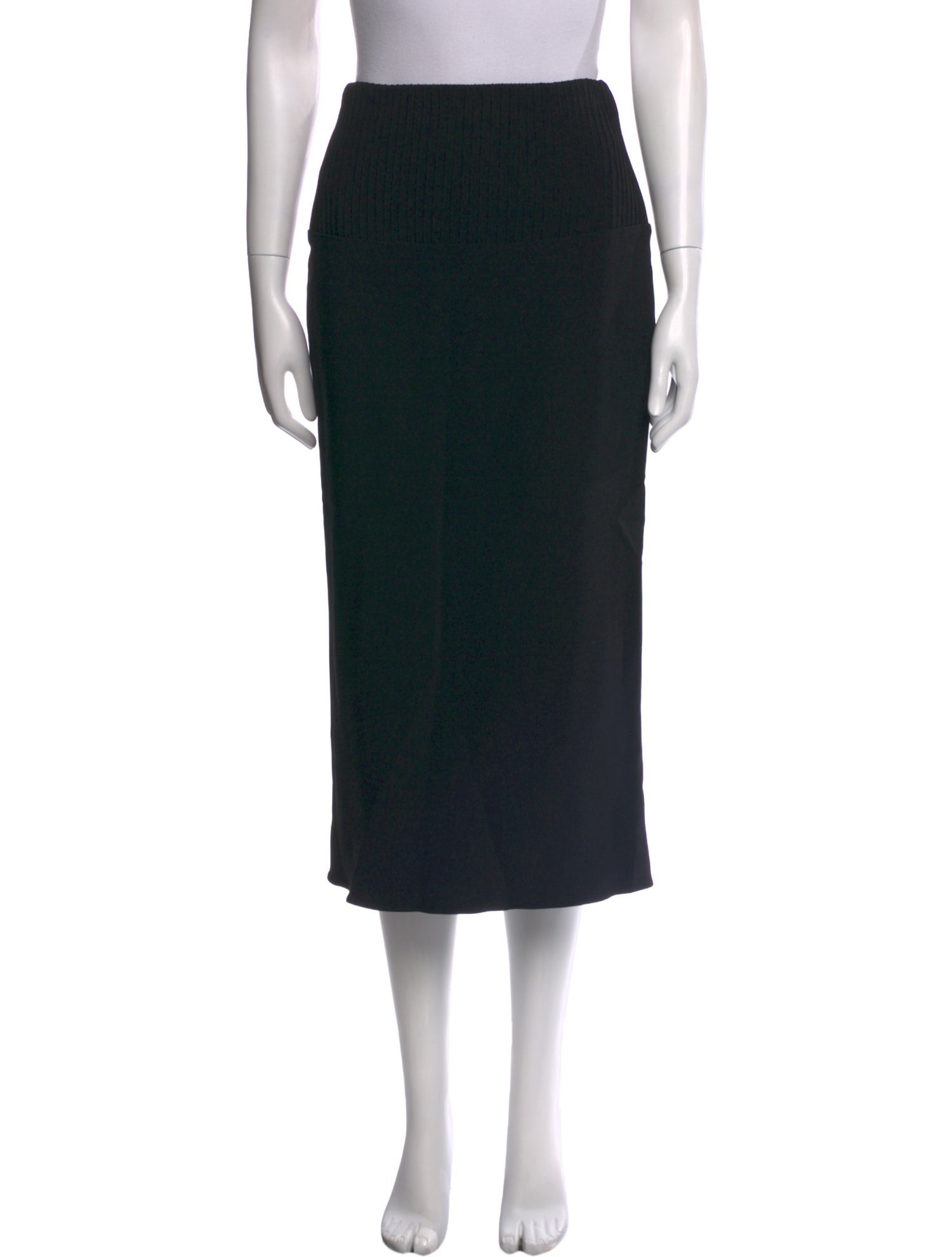 Brandon Maxwell Pleated Accents Midi Length Skirt w/ Tags