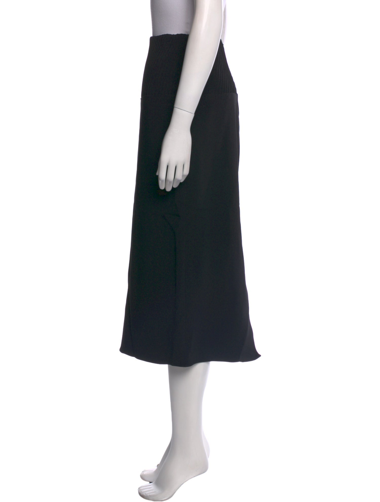 Brandon Maxwell Pleated Accents Midi Length Skirt w/ Tags
