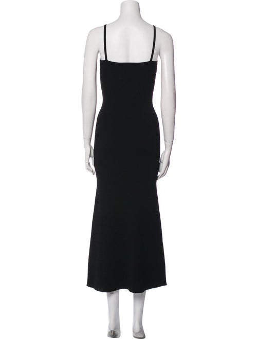 Brandon Maxwell V-Neck Long Dress