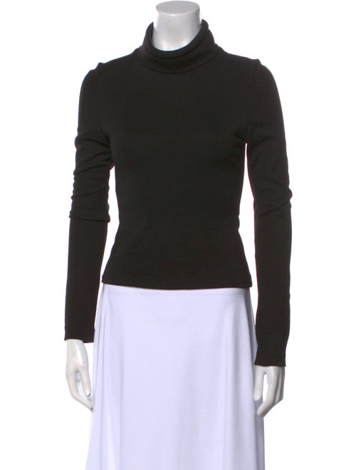 Brandon Maxwell Turtleneck Long Sleeve Top