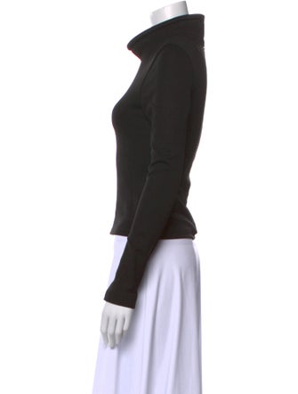 Brandon Maxwell Turtleneck Long Sleeve Top