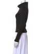 Brandon Maxwell Turtleneck Long Sleeve Top