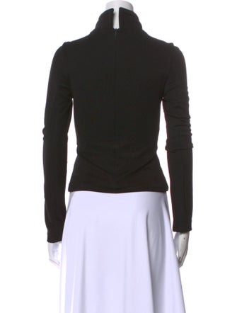 Brandon Maxwell Turtleneck Long Sleeve Top