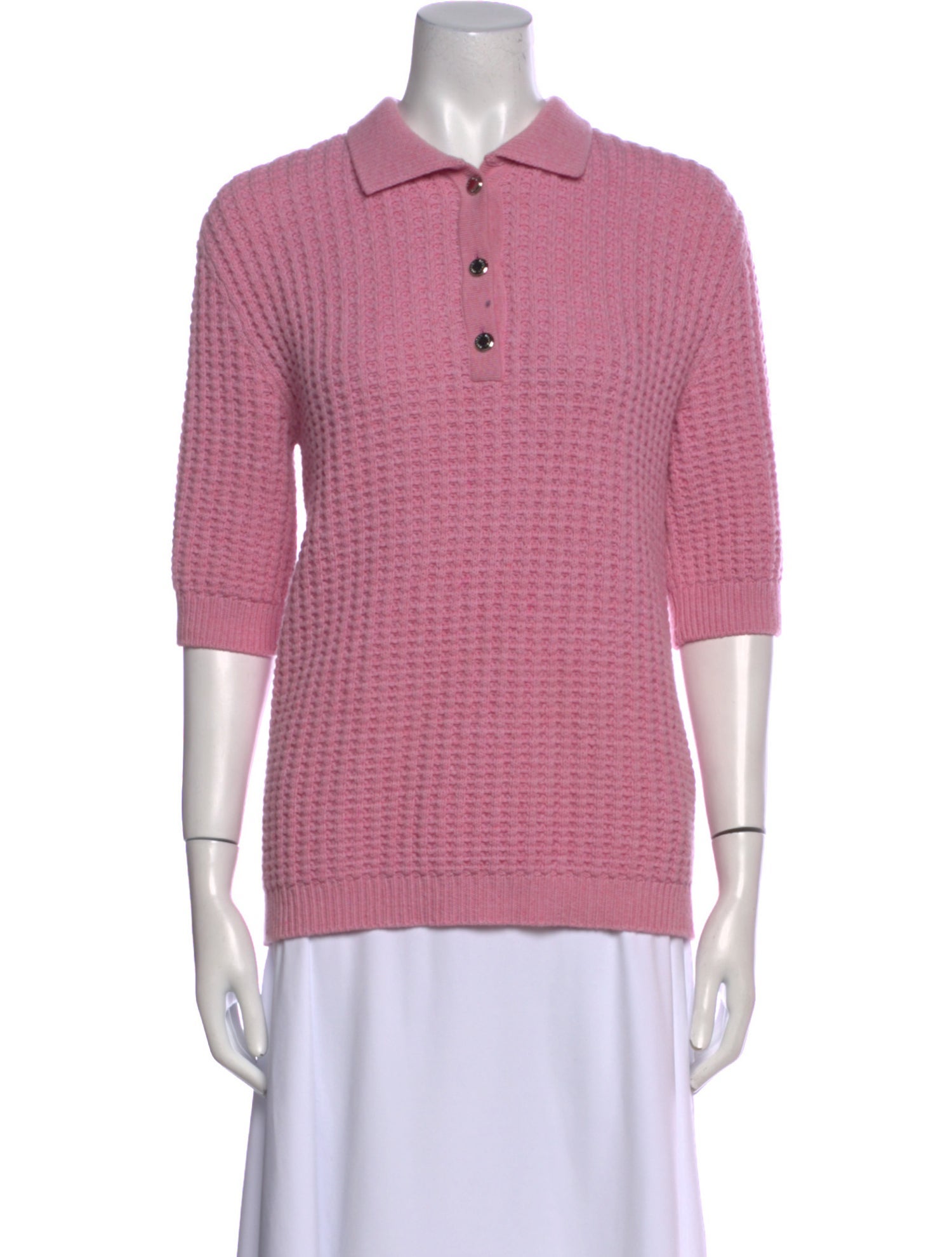 Brandon Maxwell Virgin Wool Crew Neck Sweater