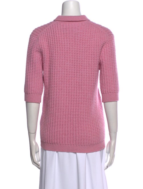 Brandon Maxwell Virgin Wool Crew Neck Sweater