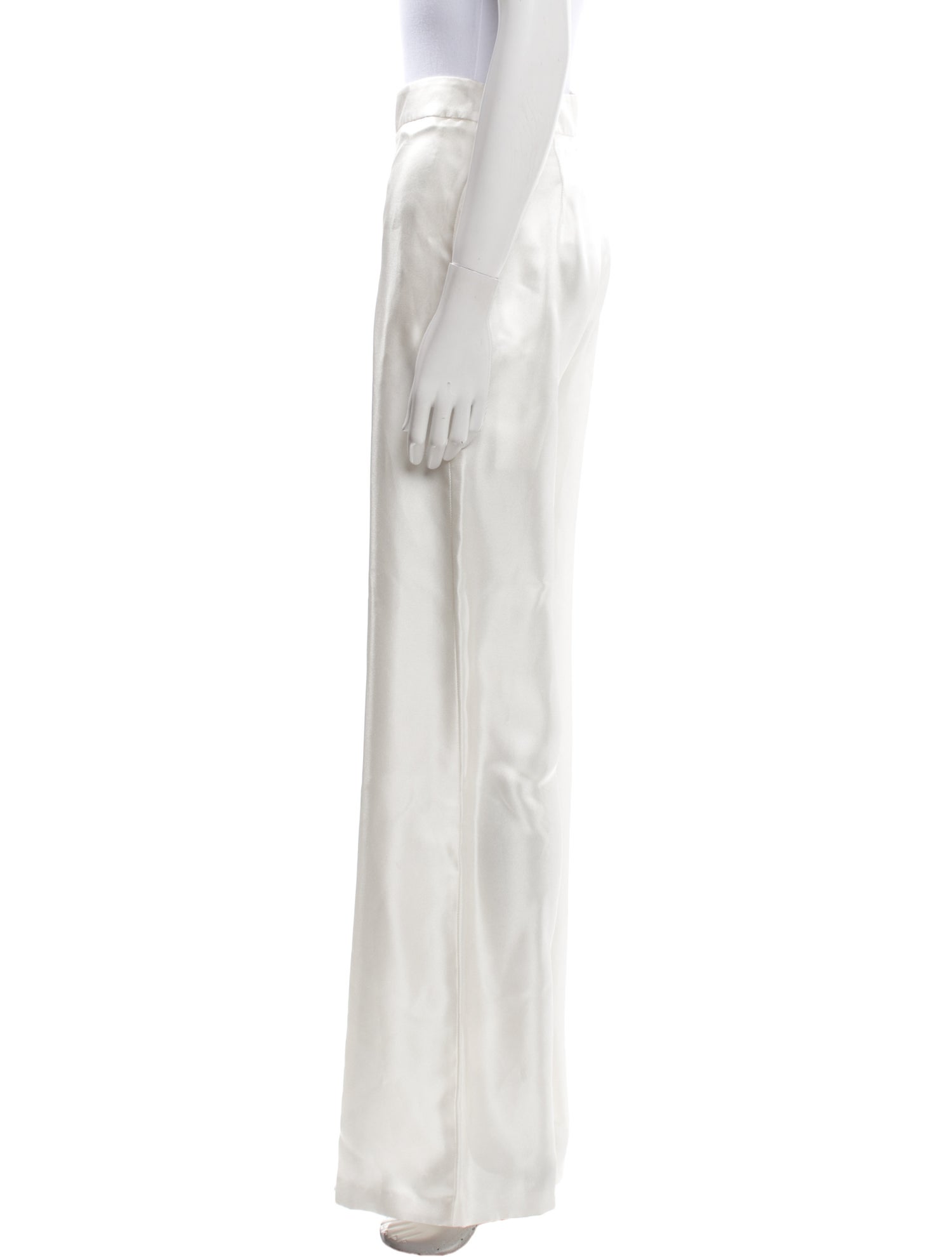 Brandon Maxwell Silk Wide Leg Pants