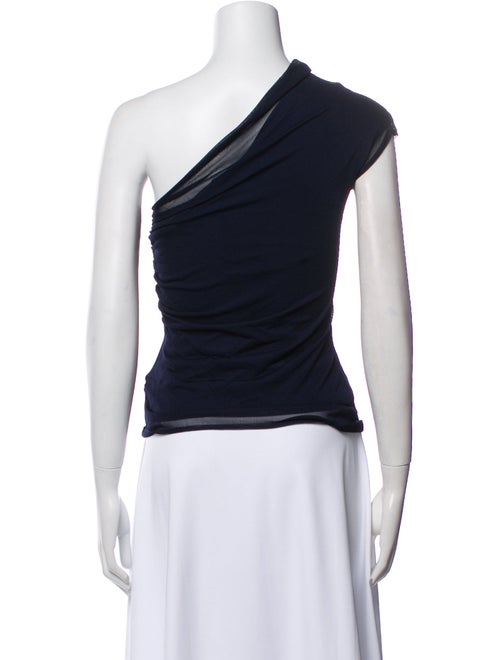 Brandon Maxwell One-Shoulder Sleeveless Top