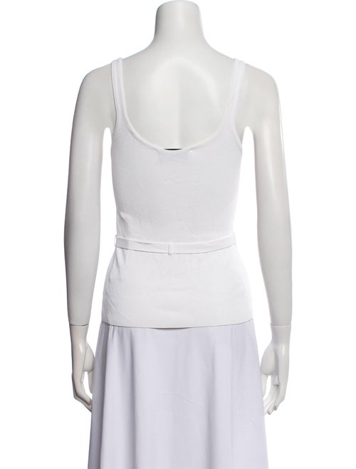 Brandon Maxwell Square Neckline Sleeveless Top