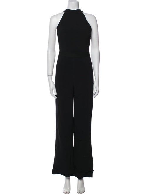 Brandon Maxwell Mock Neck Jumpsuit