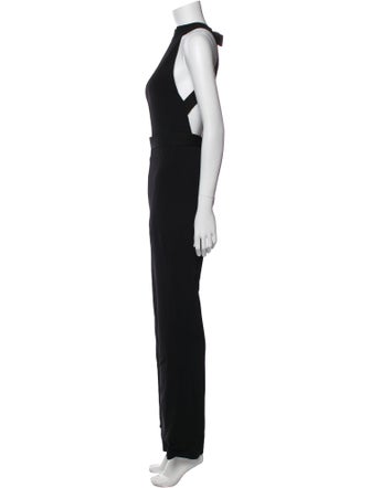 Brandon Maxwell Mock Neck Jumpsuit