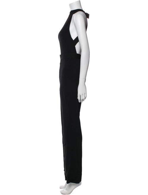Brandon Maxwell Mock Neck Jumpsuit