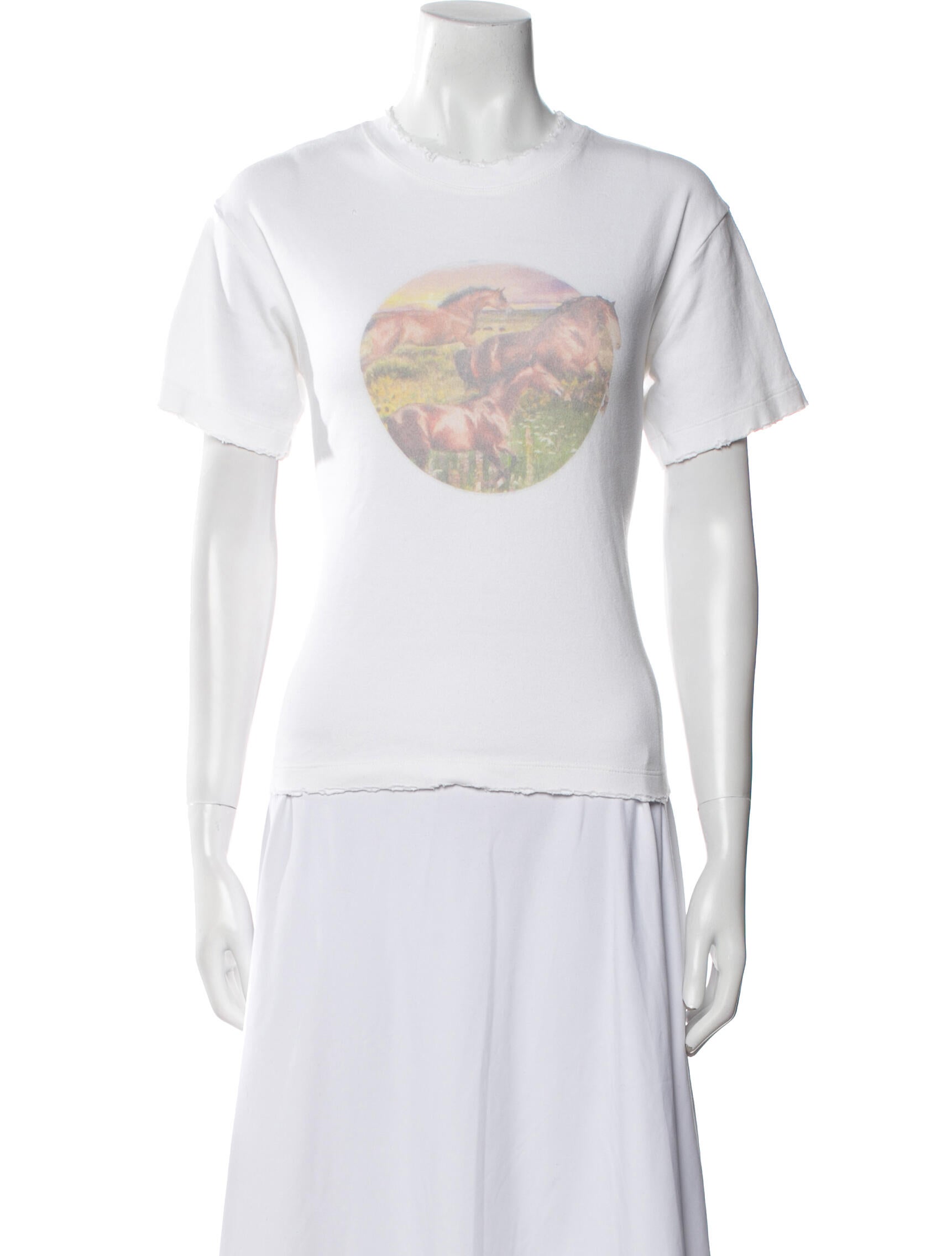 Brandon Maxwell Graphic Print Crew Neck T-Shirt