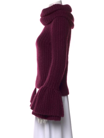 Brandon Maxwell Silk Turtleneck Sweater