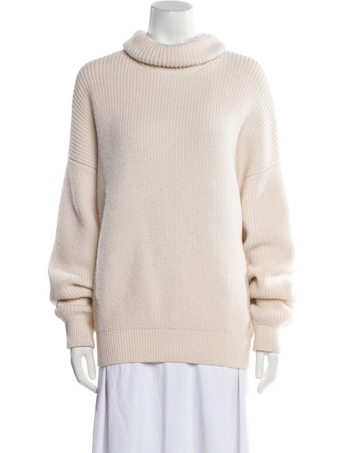 Brandon Maxwell Wool Graphic Print Sweater