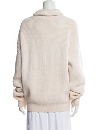 Brandon Maxwell Wool Graphic Print Sweater