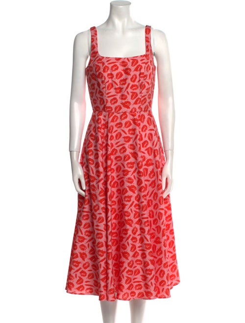 Brandon Maxwell Silk Midi Length Dress