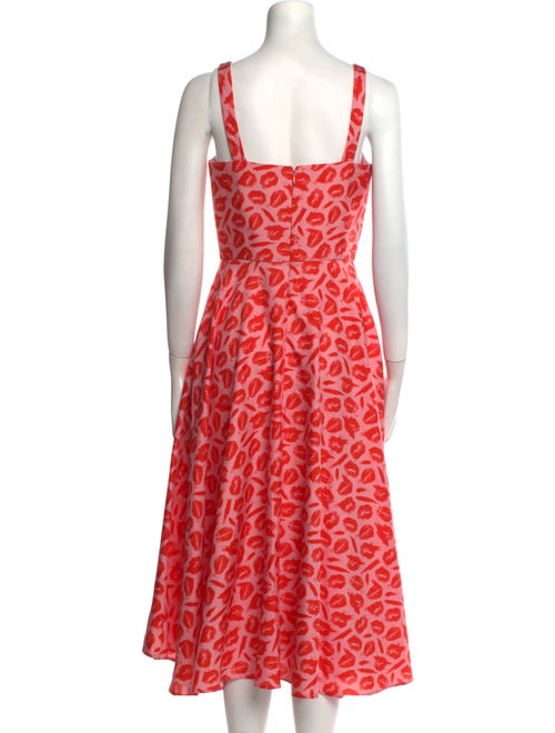 Brandon Maxwell Silk Midi Length Dress